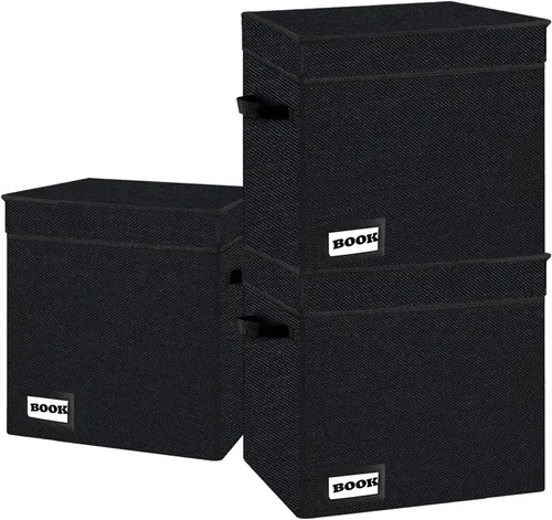 Miniatura 19 de Paquete de 2 Cajas de Almacenamiento de Cómics de Colección, Organizador Protector 15.8" X 7.8" X 11.8" Caja Corta Plegable con Capacidad