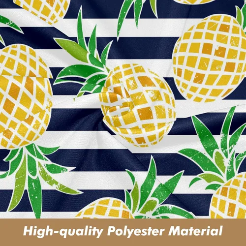 Miniatura 5 de Funda de sofá con estampado de piña a rayas, fundas de sofá para sillón, funda resistente a las manchas, protector universal de muebles