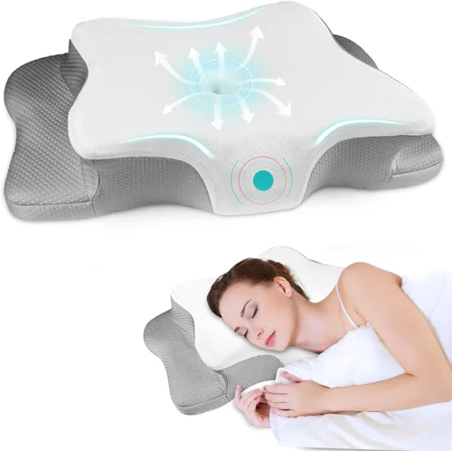 Miniatura 10 de Almohada Cervical para Alivio del Dolor y Soporte del Cuello, Almohada Ergonómica Ajustable para Dormir Cómodamente, Almohadas Ortopédicas de Espuma