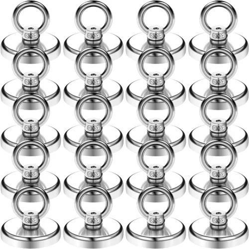 Miniatura 8 de DIYMAG Ganchos magnéticos, ganchos magnéticos de neodimio de tierras raras resistentes de 100 libras con perno avellanado para el trabajo, el hogar
