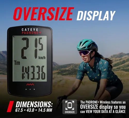 Miniatura 3 de CATEYE - Ordenador inalámbrico para bicicletas Padrone Plus