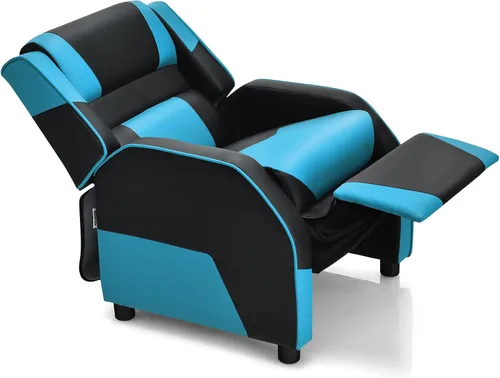 ARLIME Silla reclinable para niños, de piel sintética, con reposapiés, reposabrazos, reposacabezas y soporte lumbar, sofá ajustable para juegos para