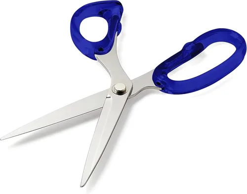 OfficeGoods Tijeras acrílicas de acero inoxidable de 9 pulgadas para oficina y hogar, tijeras estéticas y afiladas multiusos, perfectas para coser,