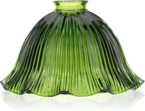 SHERCHPRY Lámpara colgante de cristal con forma de globo, luz colgante de cristal, cubierta de aplique de pared vintage, reemplazo de pantalla de