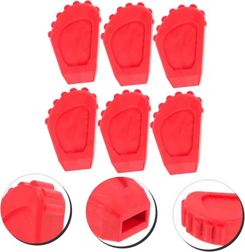 Miniatura 3 de Tambor Pies de goma 6 unids kit de tambor de práctica esteras de soporte de tambor estera de tambor protector de tambor taburete de pierna