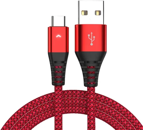 Miniatura 5 de IFLASH Cable USB trenzado de nailon tipo C, USB A 2.0 a USB C, cable de carga rápida para Samsung Galaxy Note 9 8 S20 S10 S10+ S10e Fold S9 S8+