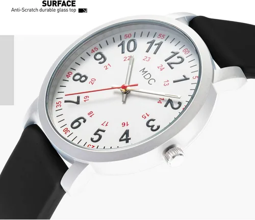 Miniatura 3 de Infantry MDC 5ATM Waterpfoof - Reloj de enfermera para estudiantes de medicina, médicos, relojes de enfermería para mujeres con segunda mano, hora