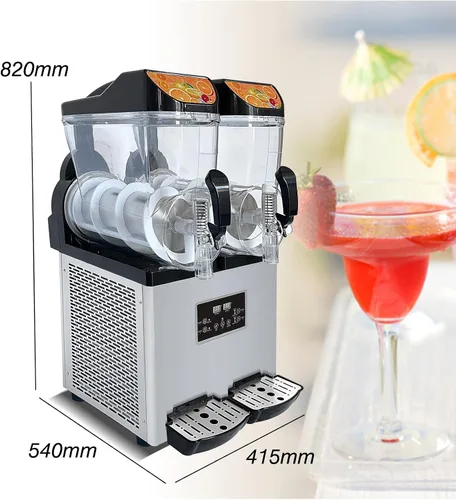 Miniatura 7 de Kolice Máquina comercial de hielo Slush, máquina de bebida congelada Margarita, máquina de enfriamiento para hacer bebidas
