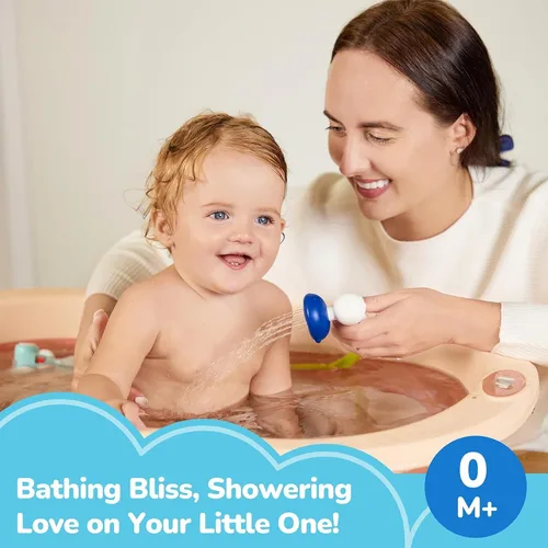 Miniatura 3 de G-WACK Juguetes de baño para bebés, rociador de cabezal de ducha con termómetro de agua para recién nacidos, niños pequeños y niños Accesorios