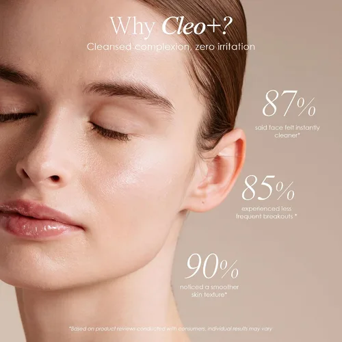 Miniatura 4 de Cleo+ Cepillo de limpieza facial sónico de Project E Beauty Limpieza diaria Exfoliante suave Limpiador facial portátil inalámbrico Cepillo