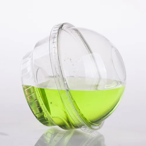 Miniatura 3 de Golden Apple, 101ml-30 juegos de vasos de plástico transparente para helado, cuenco para aperitivos con tapas de cúpula sin agujero