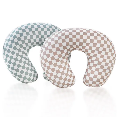 Miniatura 9 de DILIMI Paquete de 2 fundas de almohada de lactancia, funda elástica extraíble para almohadas de lactancia, funda ultra suave y cómoda para bebés