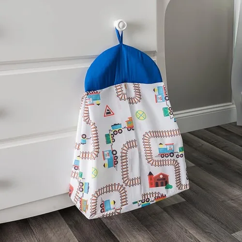 Miniatura 7 de EVERYDAY KIDS Juego de cama de 4 piezas para cuna de niños - Tren Choo Choo - Incluye edredón, sábana ajustable, volante antipolvo y apilador