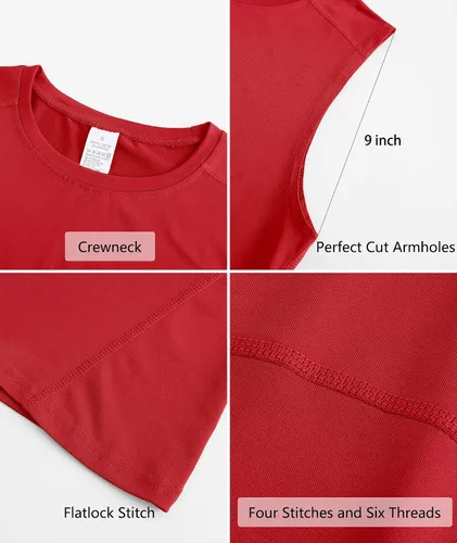 Miniatura 5 de Holure Paquete de 5 camisetas de compresión sin mangas para hombre camiseta atlética para fisicoculturismo