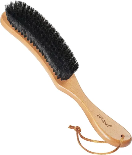 BFWood Cepillo para Ropa - Cepillo para Sombreros de Cerdas de Jabalí Cepillo Quitapelusas para Trajes, Cachemira, Lana, Terciopelo, Gamuza y Pelo
