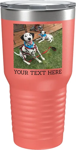 Miniatura 18 de Vaso personalizado de 30 onzas (17 colores) con foto impresa con aislamiento térmico de acero inoxidable recubierto de polvo con tapa, regalo