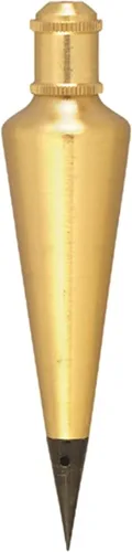 Miniatura 2 de Johnson Level & Tool 108 Plumb Bob, 8 onzas, acabado de latón, 1 paquete