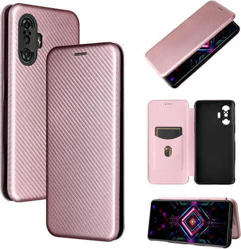 Miniatura 6 de Funda compatible con Xiaomi Redmi K40 Gaming de fibra de carbono con tapa de protección completa, funda de fibra de carbono PU + TPU híbrida a