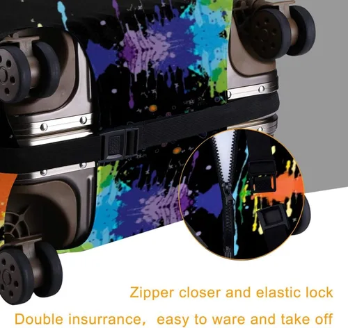 Miniatura 4 de ISUNIET Funda de equipaje lavable para maletero, funda protectora para maleta de viaje de 18 a 32 pulgadas, protector de equipaje para mujeres