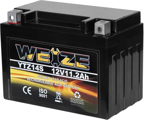 Miniatura 19 de Weize YTX4L-BS - Batería de motocicleta sellada recargable de alto rendimiento compatible con Polaris Scrambler, Sportsman 90, Honda Scooters NQ50