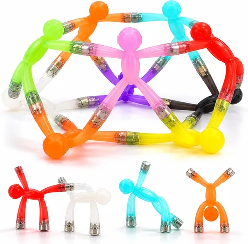 Boxgear Magnet Men - Juguete magnético de viaje de 10 piezas: juguetes magnéticos para niños, juguetes de viaje por carretera para 1-3 | Relleno de