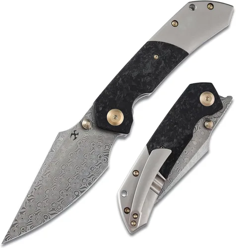 Miniatura 10 de KANSEPT Fenrir - Cuchillos plegables de bolsillo para hombres y mujeres EDC cuchillos plegables de campamento de 3.48 pulgadas CPM-S35VN hoja
