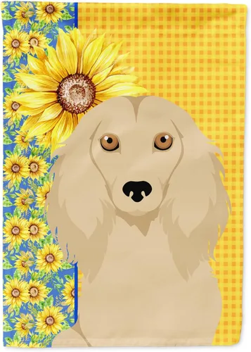 Miniatura 24 de Caroline's Treasures WDK5331CHF - Bandera de verano con diseño de girasoles rojos y blancos, manga grande, para porche, para colgar en la pared