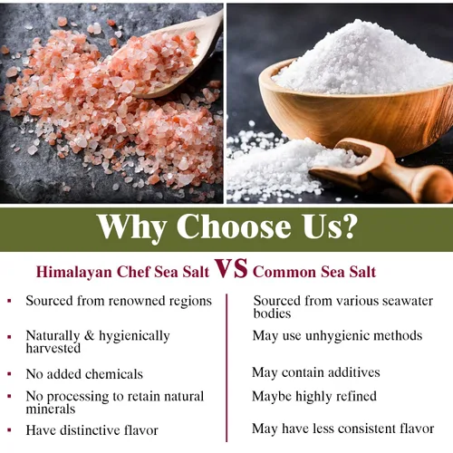 Miniatura 7 de Himalayan Chef Sal rosa, grano fino, 80 onzas (5 libras), sin OMG, 84 minerales, tarro de plástico