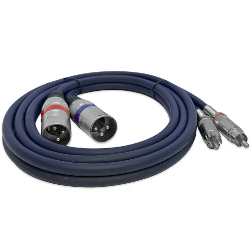 Miniatura 3 de Seismic Audio - SA-2RAXRM05 - Cable de conexión doble XLR a RCA de 5 pies, 2 XLR macho a 2 RCA macho, cable de conexión de interconexión estéreo