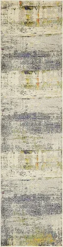 Tapete abstracto Unique Loom, colección Estrella, moderno, multiárea, Polipropileno, Gris
