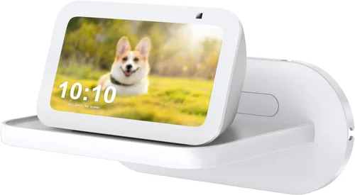 Miniatura 8 de PlusAcc Soporte de pared para Echo Show 5 - Soporte de gestión de cables para Echo Show 5 (3ª, 2ª y 1ª generación) y otros altavoces de menos de 15