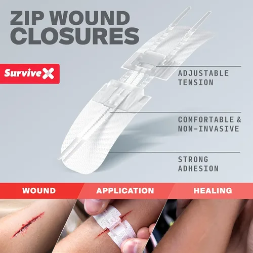 Miniatura 5 de SurviveX Pequeño kit de primeros auxilios para automóvil, viajes y hogar – Kit de emergencia para senderismo, camping, mochilero y al aire libre