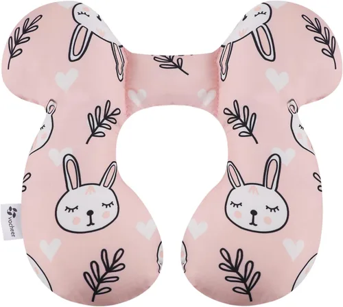 Miniatura 10 de vocheer Almohada de viaje para bebé (mejorada), almohada de apoyo para cabeza y cuello para cochecito, asiento de automóvil, cochecito, gorila, León