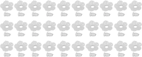 Miniatura 9 de Estink Flores de repuesto para comedero de colibríes, 30 juegos de cubiertas de puerto de alimentación multicolor para comederos de colibríes, atrae