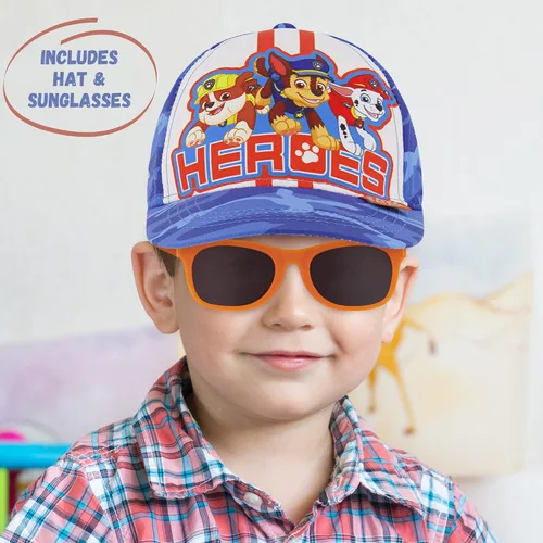 Miniatura 2 de ABG - Gorro para niños de 2 a 4 años, diseño de Paw Patrol, Thomas, Baby Shark, Mickey Mouse o Batman, gorra de béisbol y gafas de sol para niños