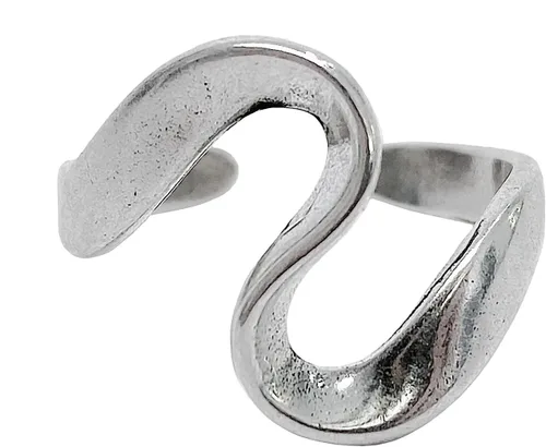 Miniatura 27 de Anillos de banda ancha de plata de ley 925 vintage hechos a mano para mujeres/hombres, anillo ajustable para el pulgar