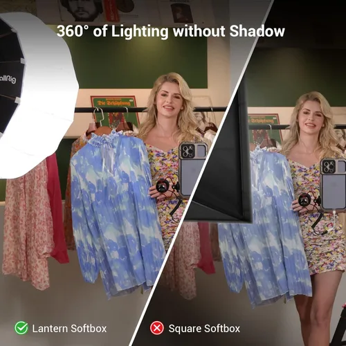 Miniatura 2 de SMALLRIG Softbox de Farol Modificador de Luz Suave, Difusor Softbox de 26 pulgadas/65 cm Compatible con Luz de Video SMALLRIG 120B/120D/220B/220D