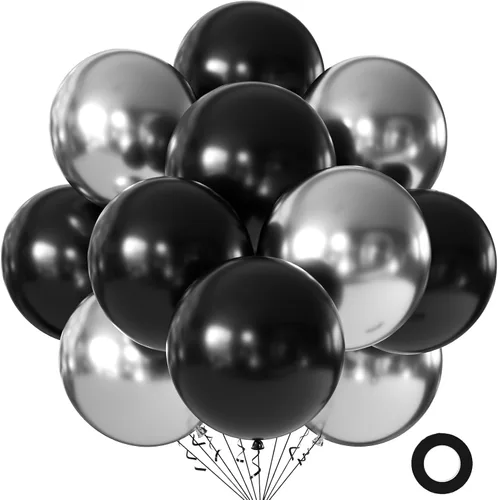 Miniatura 9 de KALOR Globos color morado ceniza de 18 pulgadas, 10 globos de látex mate, globos redondos grandes para bodas, baby shower, fiestas de cumpleaños