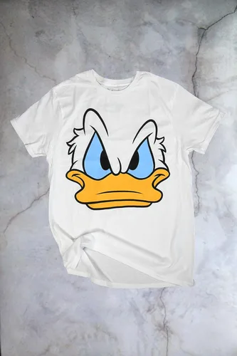 Miniatura 4 de Disney Camiseta para hombre adulto de Mad Donald Duck Blanco