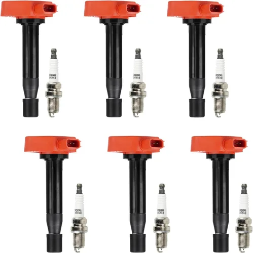 Miniatura 9 de Paquete de bobinas de encendido + bujías de iridio para Honda Odyssey 3.5L V6 1999-2010, Accord 3.0L V6 2000-2002, para Acura TL 3.2L V6 1999-2003