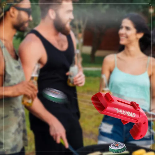 Miniatura 5 de Pistola de cerveza, divertido lanzador de botellas para juego creativo de beber, fiesta familiar, bar beber, barbacoa al aire libre, plástico