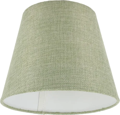 Barril de repuesto en luz cónica, pantallas de lámpara decorativa de oficina Cm sombra: colgante dormitorio verde habitación clip de lino pantalla