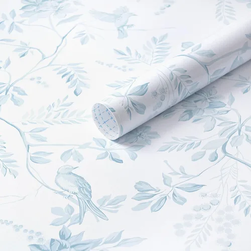 Miniatura 33 de Dimoon Papel tapiz de 78.7 x 17.3 pulgadas, papel de contacto para despegar y pegar, papel tapiz bohemio beige, marrón, floral, extraíble