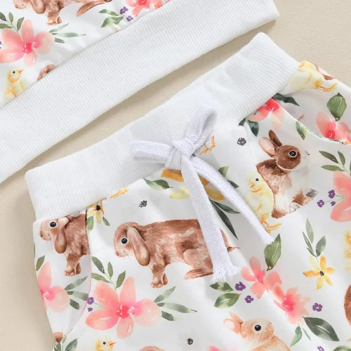 Miniatura 25 de Mandizy Conjunto de ropa de bebé niña otoño 3 6 9 12 18 24 meses sudadera de manga larga y pantalones con estampado floral y diadema