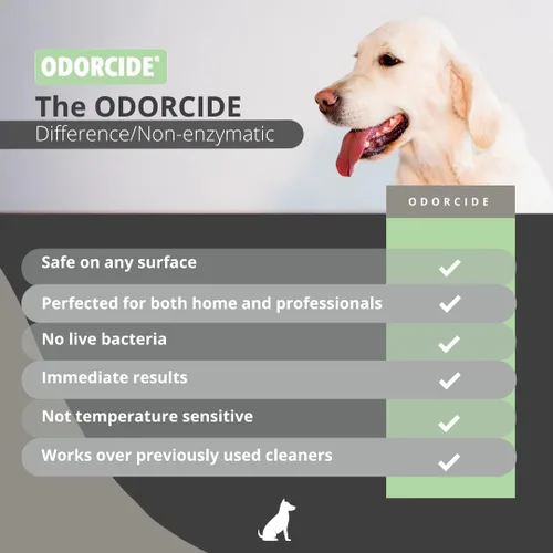 Miniatura 6 de Odorcide Eliminador de olores concentrado: eliminador de olores para olores fuertes en alfombras, madera dura y más, eliminador de humo, sudor