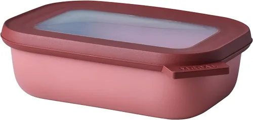 Miniatura 46 de Mepal Cirqula - Recipiente circular rectangular para almacenar y servir alimentos con tapas transparentes, perfecto para preparación de alimentos