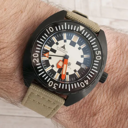 Miniatura 47 de StrapHabit Correa de reloj de liberación rápida, correa de reloj de tela de vela, dos longitudes, correa de reloj de piel de nailon, 0.748 in, 0.787