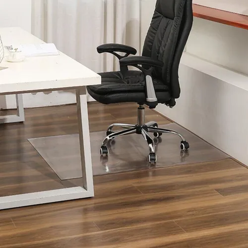 Miniatura 7 de Tapete para silla de PVC, de 46, 53, 72, 1.260 x 0.079 in de grosor, tapete para silla de oficina de PVC para alfombra o suelo de madera dura