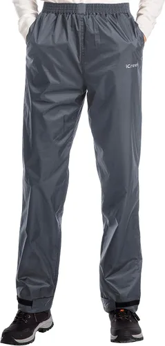 iCreek Pantalones de lluvia para hombre, impermeables, resistentes al viento, ligeros, para senderismo, trabajo, lluvia, al aire libre, para golf,