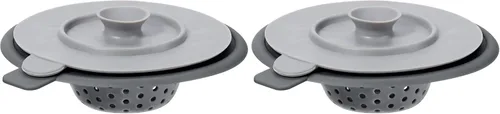 Miniatura 13 de OGGI Juego de colador y tapón de silicona para fregadero, gran colador de fregadero de cocina, tapón de drenaje de silicona, colador de drenaje